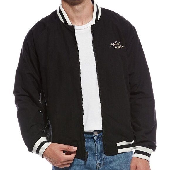 NWT Men’s Scotch & Soda Reversible Bomber Jacket SZ MEDIUM $188 - Picture 1 of 4